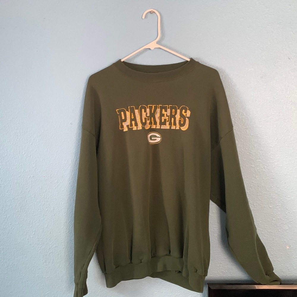 Vintage logo 7 Greenbay Packers crewneck